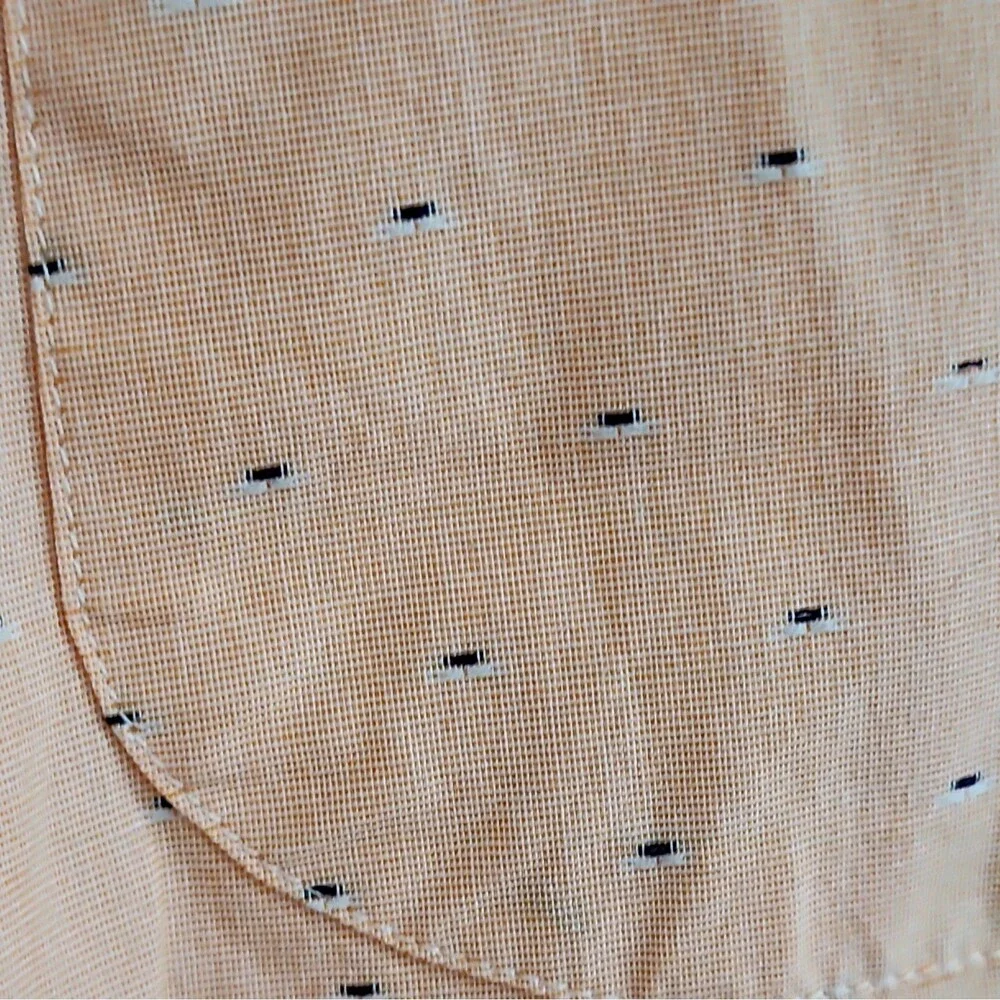 J Crew Mens Button Up Shirt Sz Small Slim Stretch Organic Cotton Blush Orange